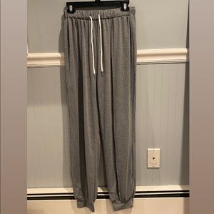 Gray sweatpants